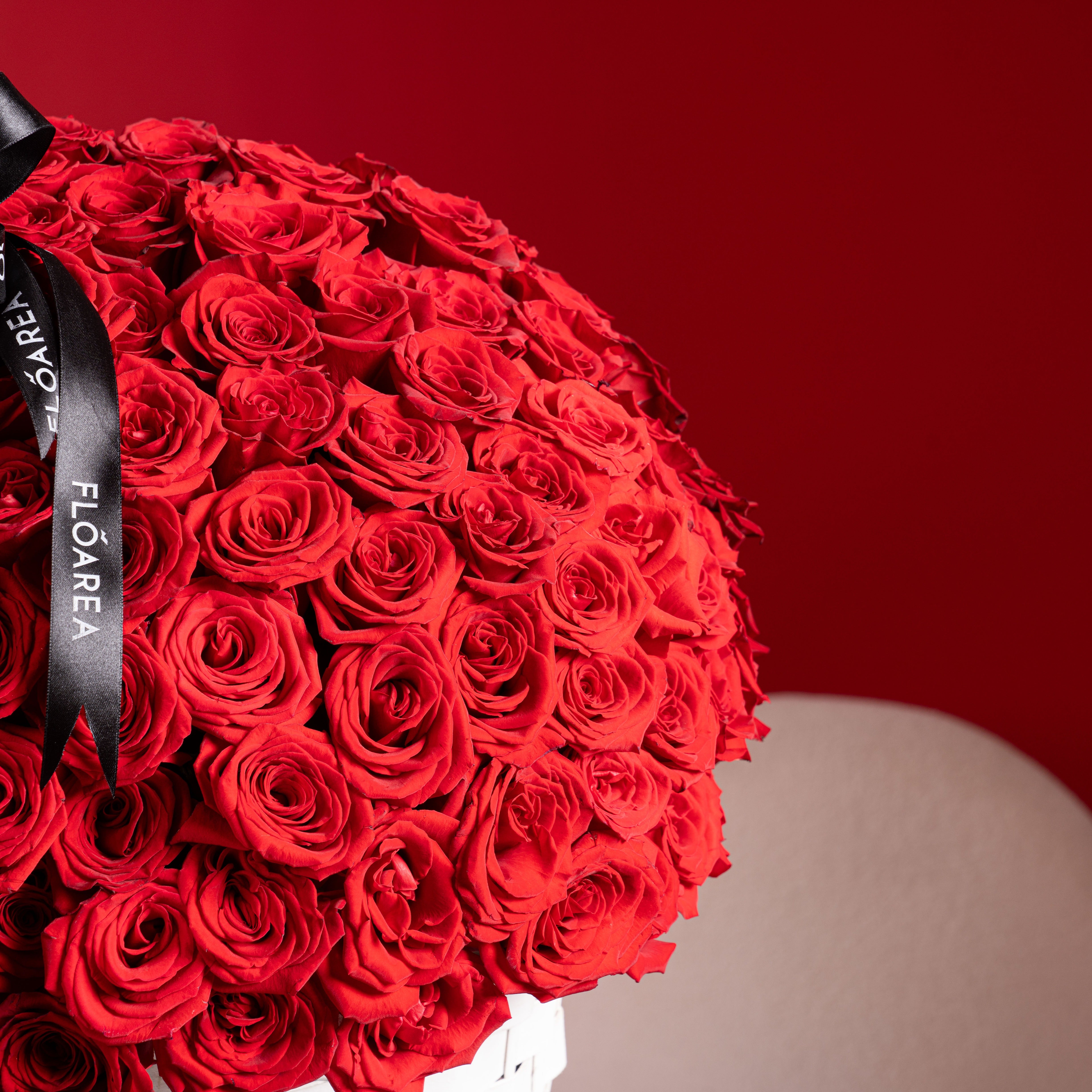 180 Red Roses Basket