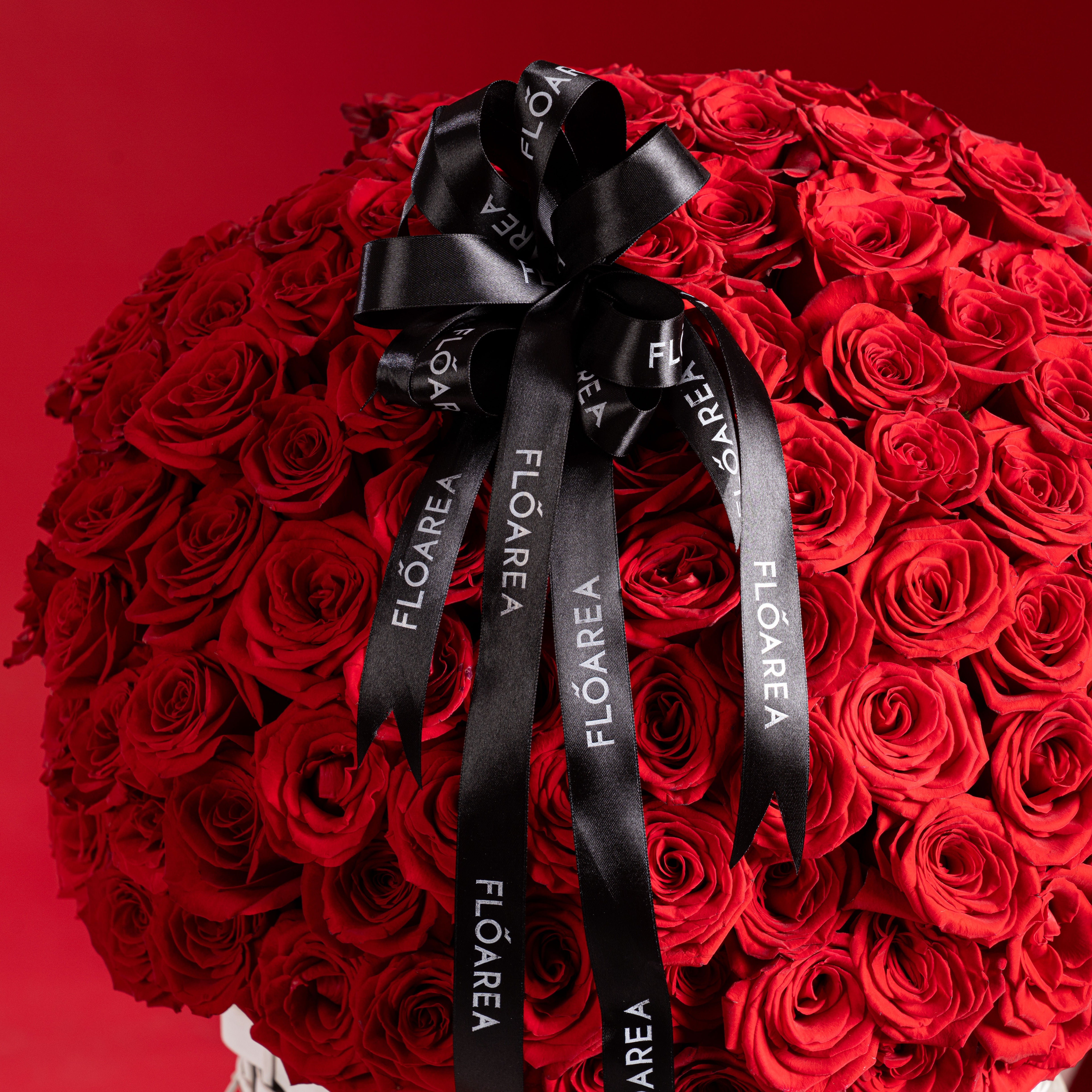 180 Red Roses Basket