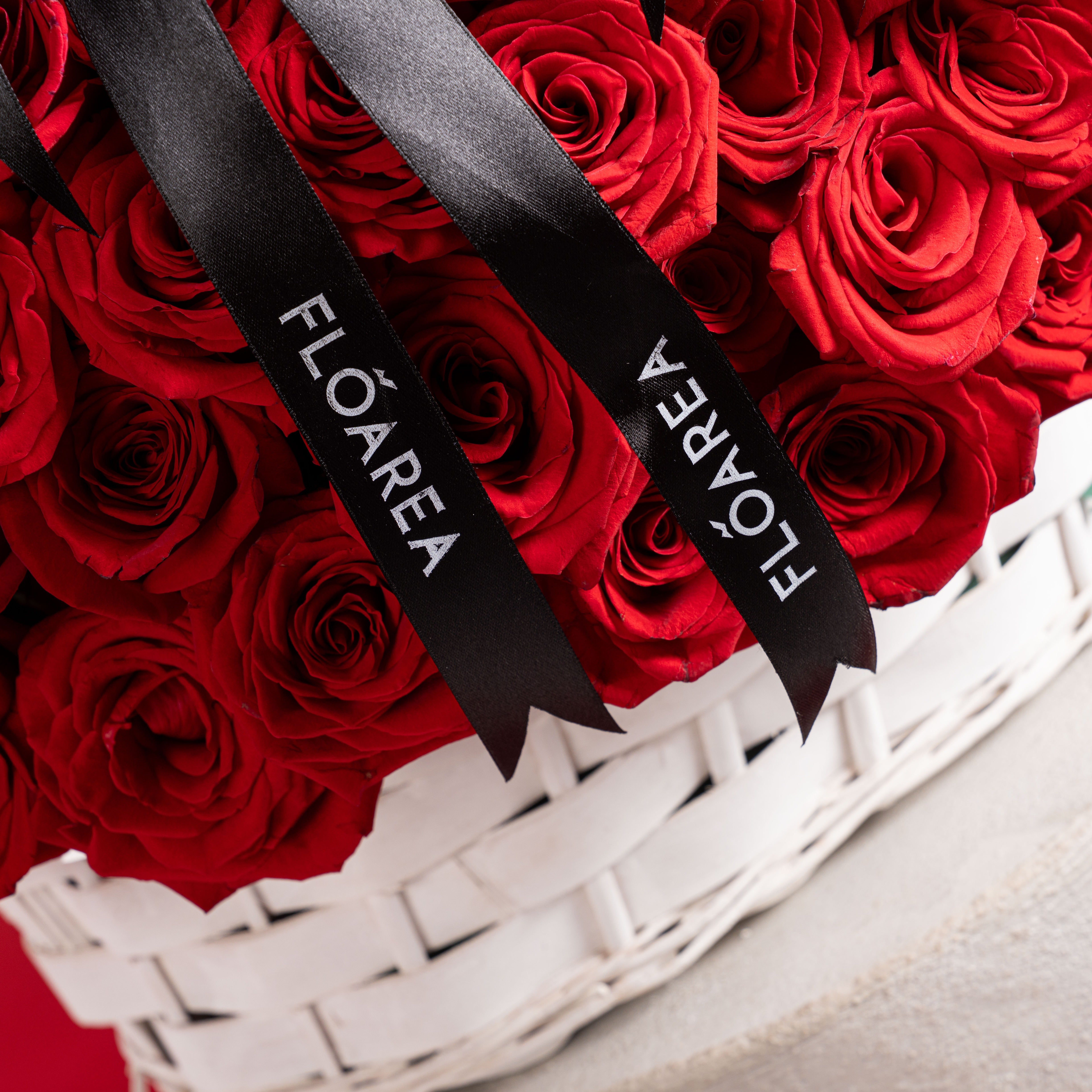 180 Red Roses Basket