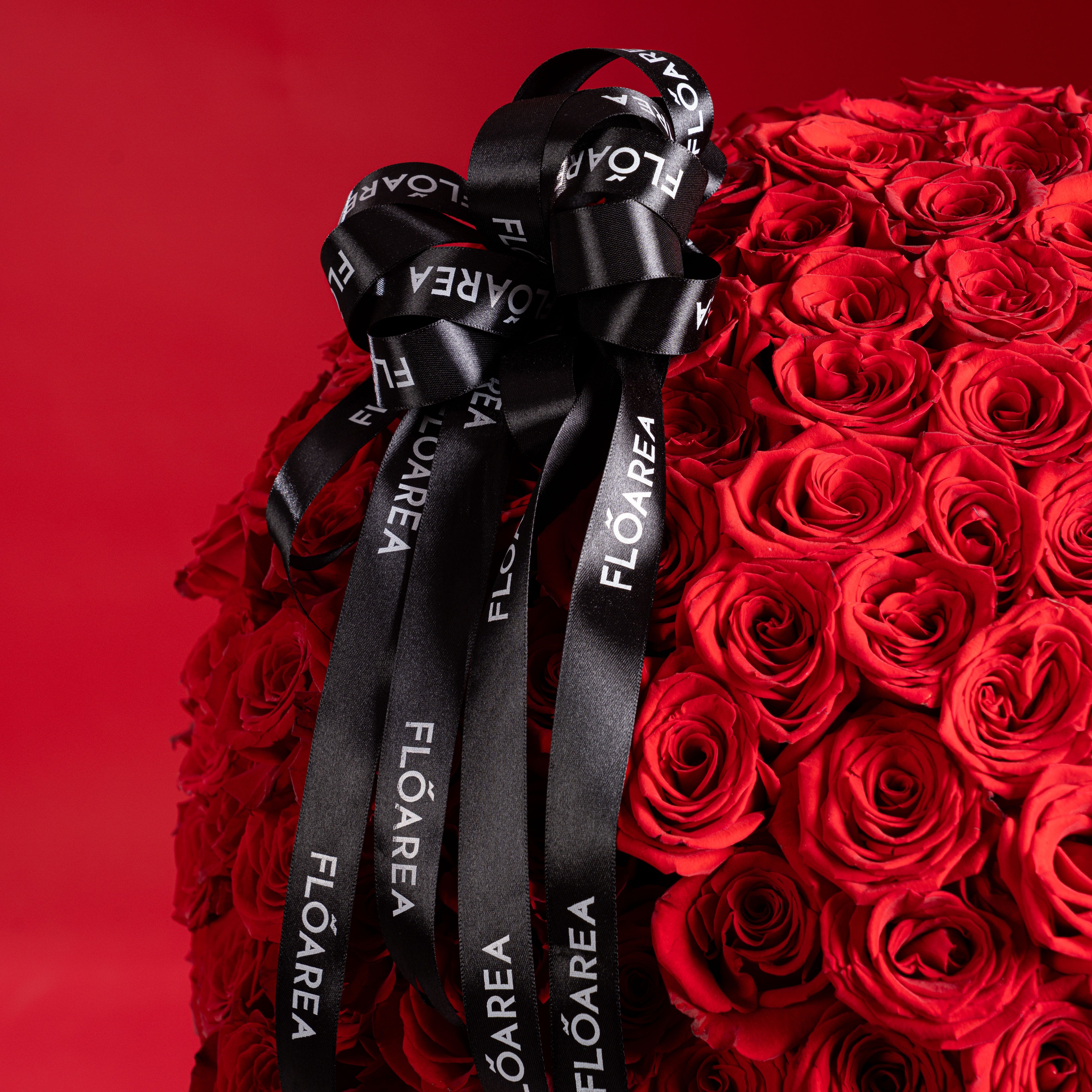 250 Red Roses Basket