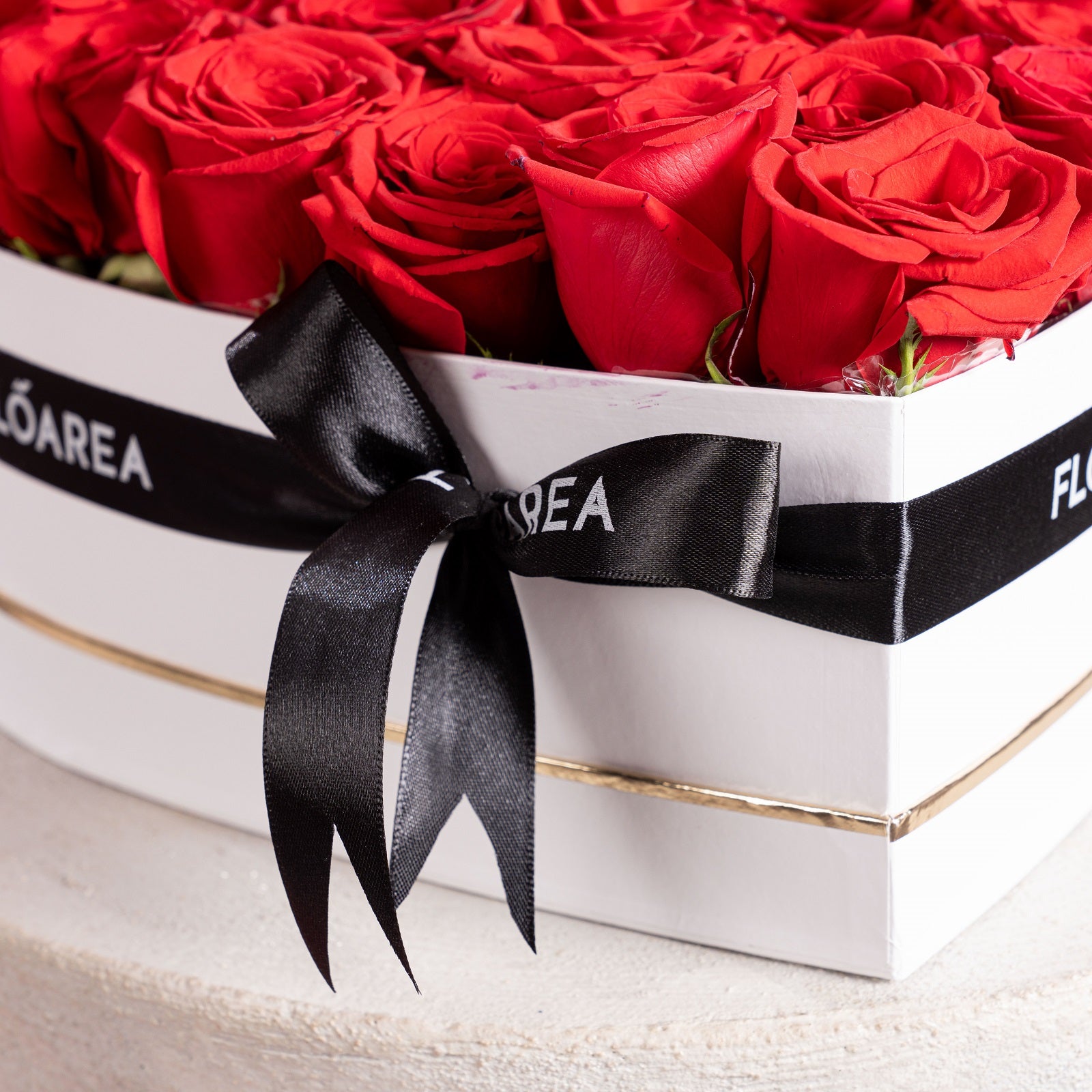 30 Red Roses Heart Box