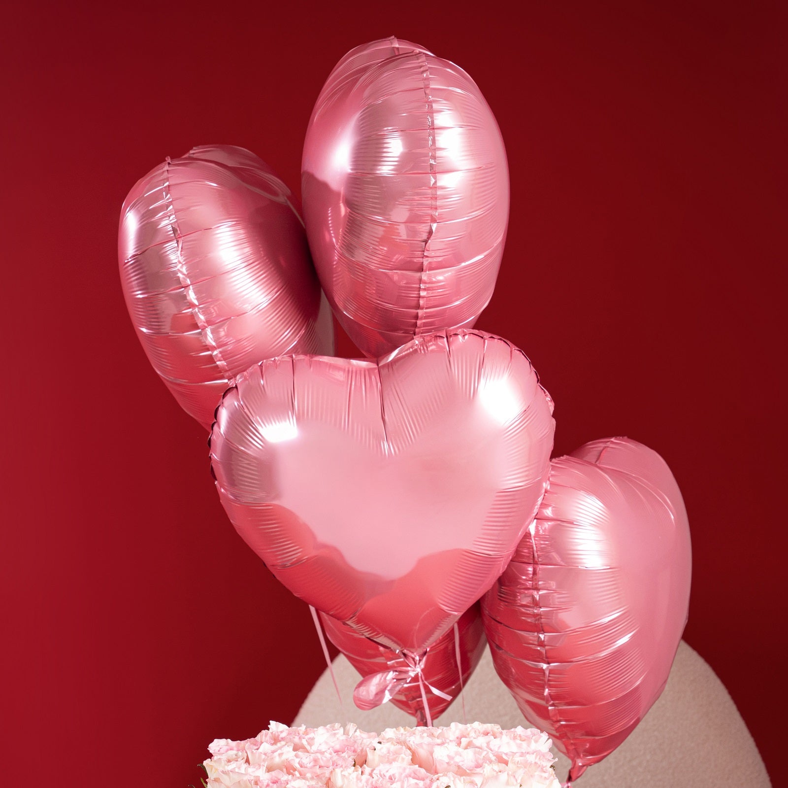 30 Pink Roses Heart Box