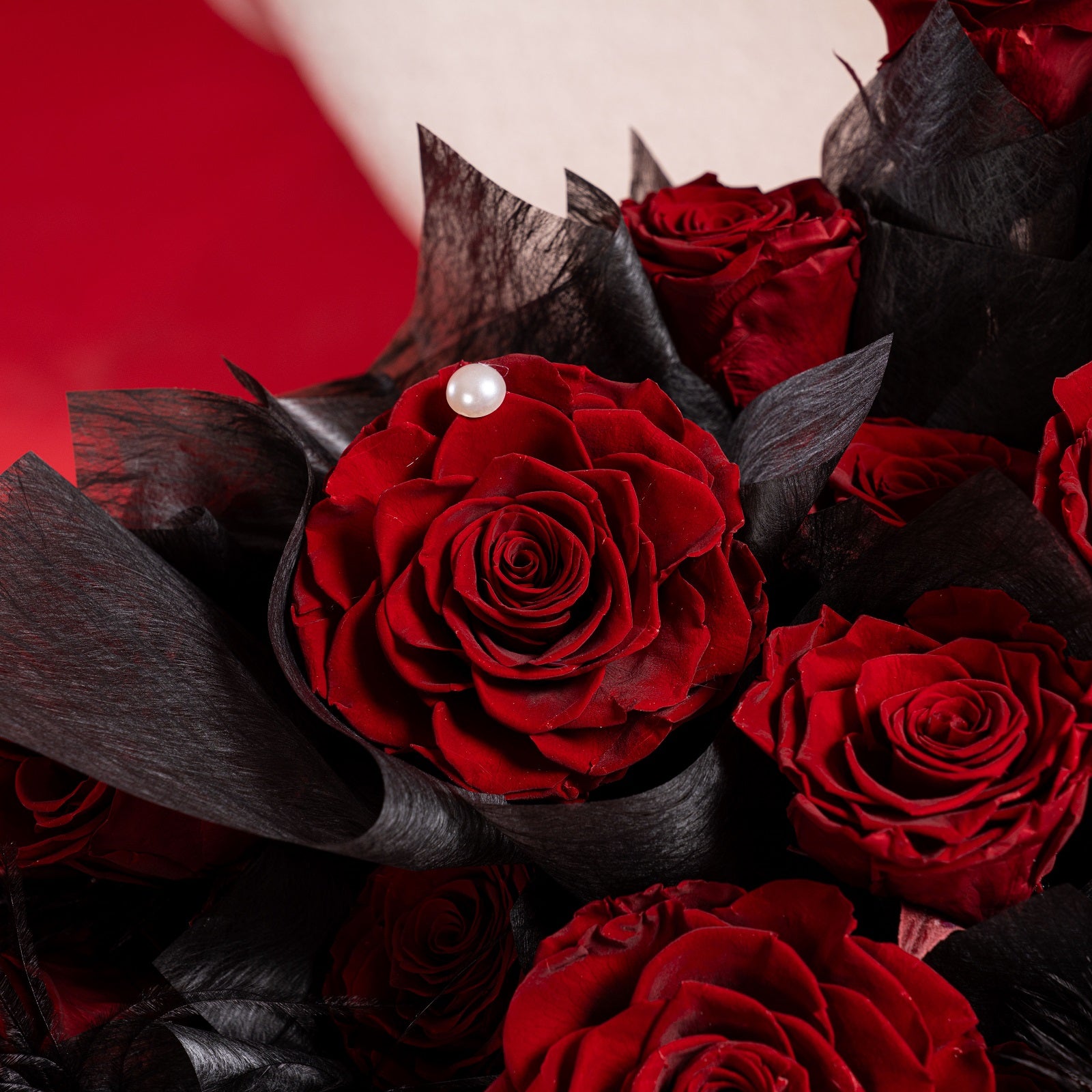 Preserved Midnight Rose Box