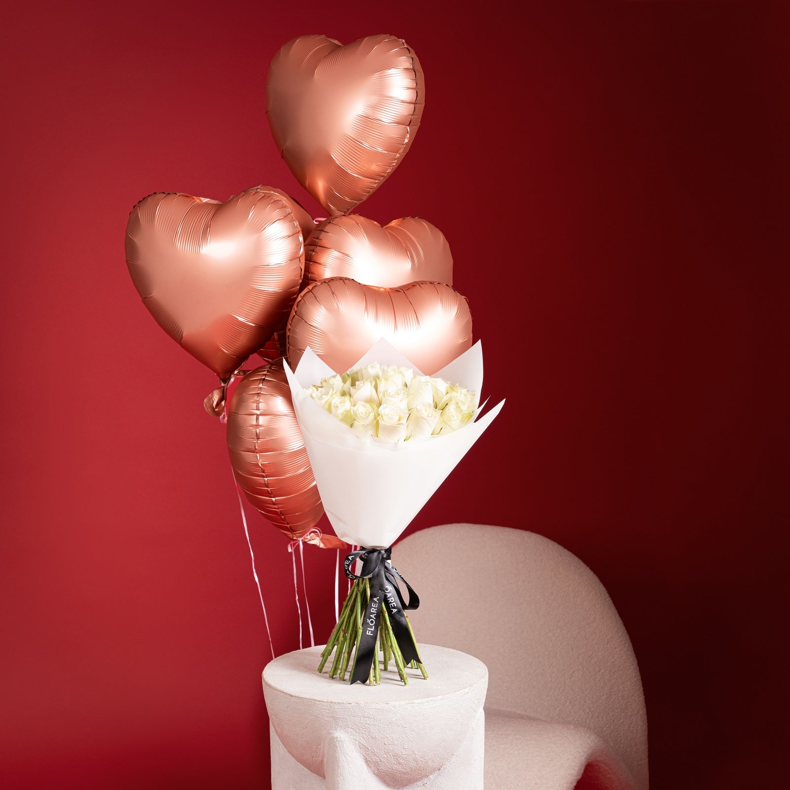 30 White Roses Bouquet