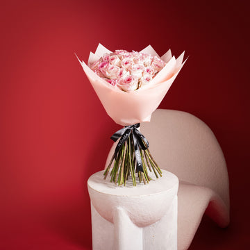 30 Pink Roses Bouquet