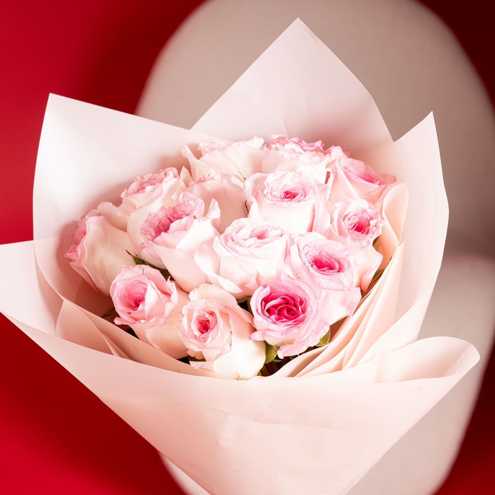 15 Pink Roses Bouquet