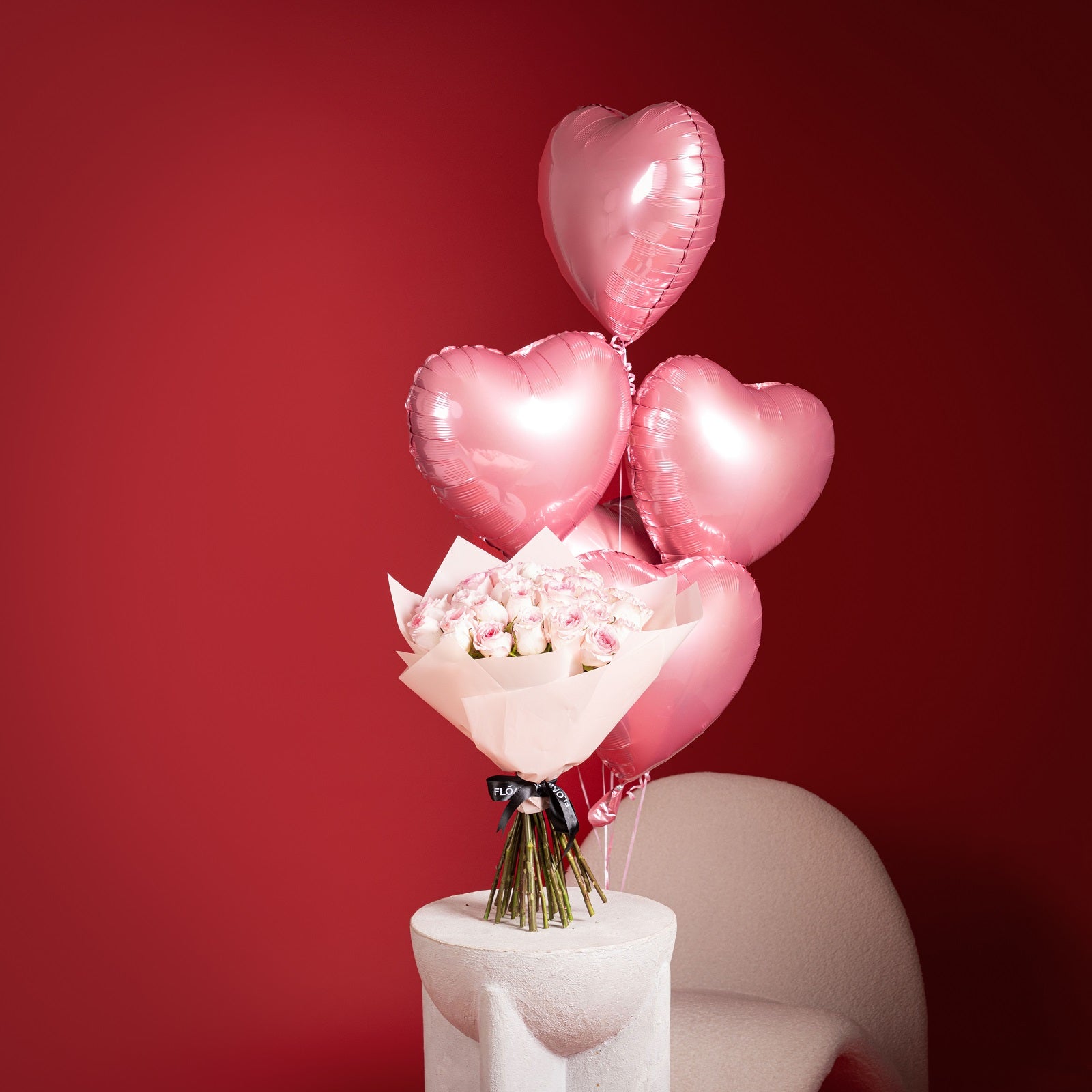 50 Pink Roses Bouquet