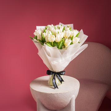 Ivory Tulip Bouquet