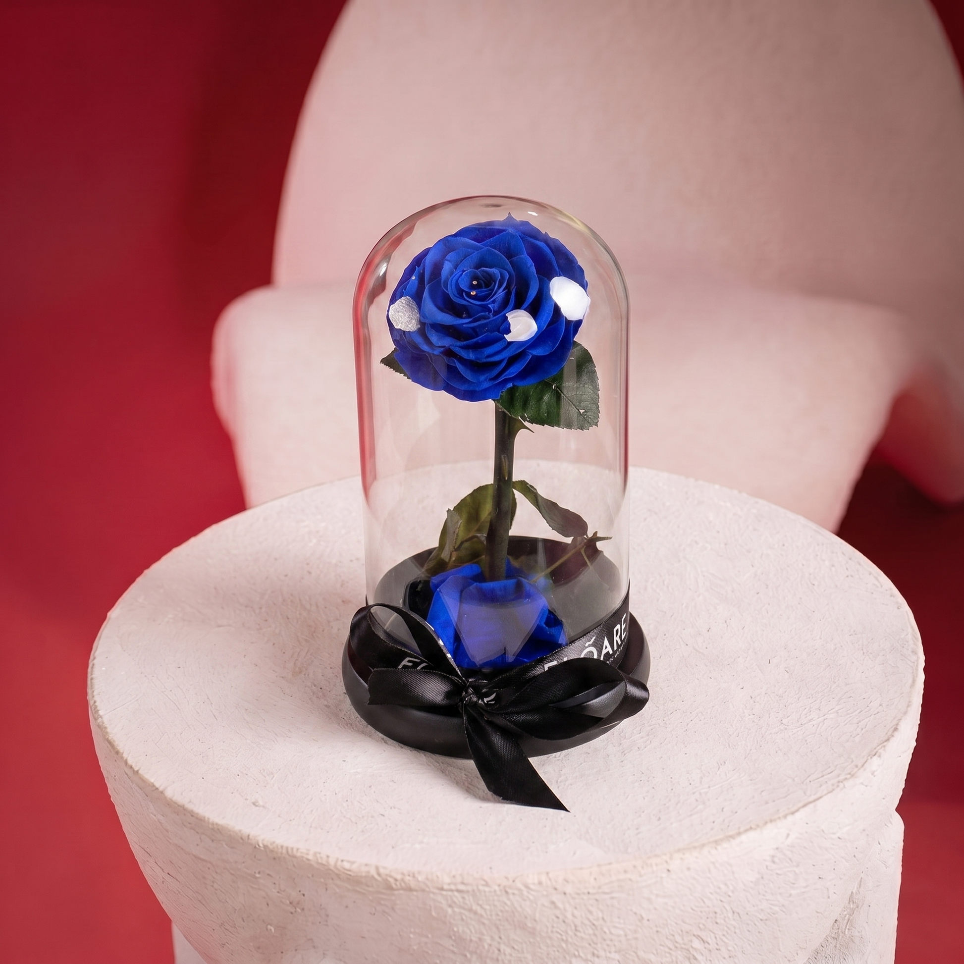 Small Blue Forever Rose - 1