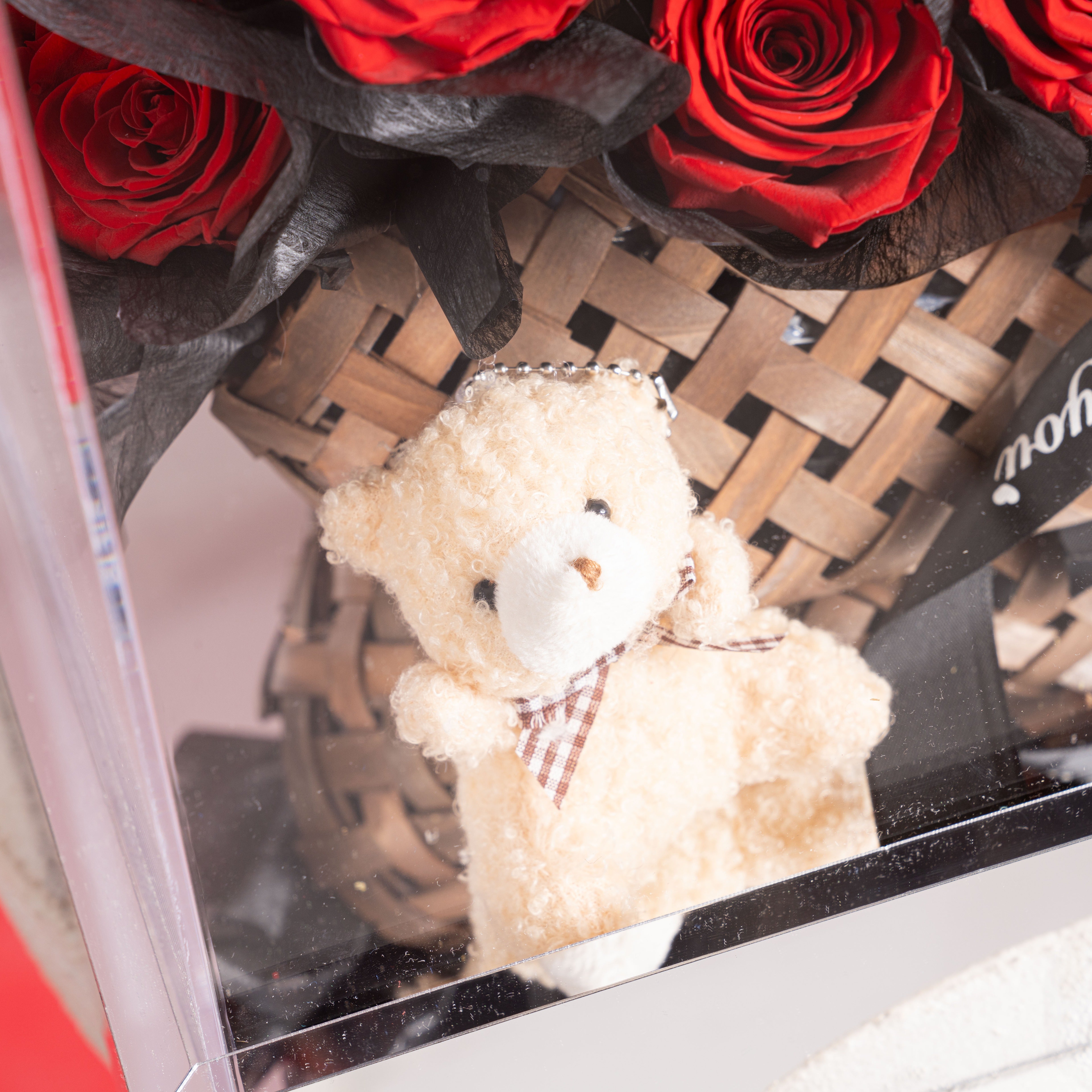 Forever Roses Gift Basket