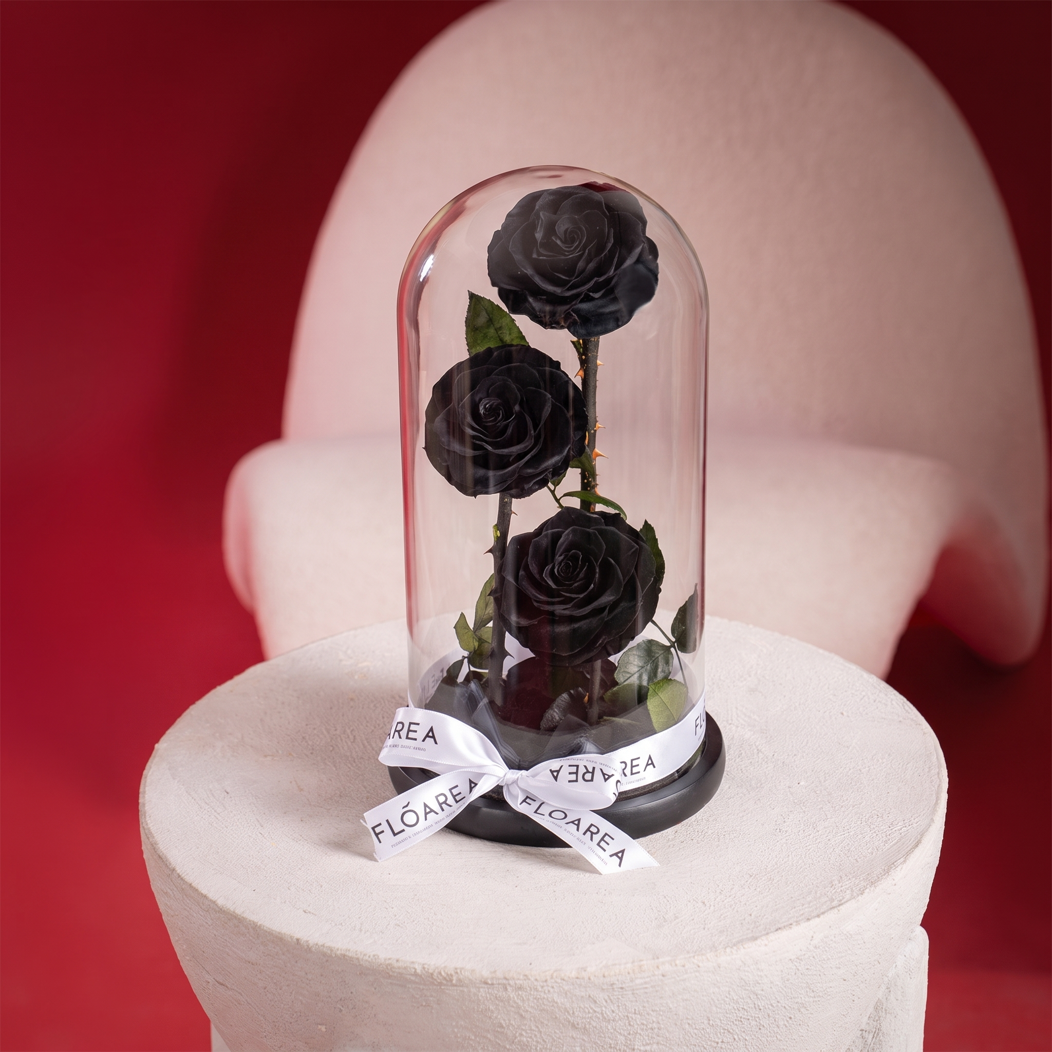 Large Black Forever Rose