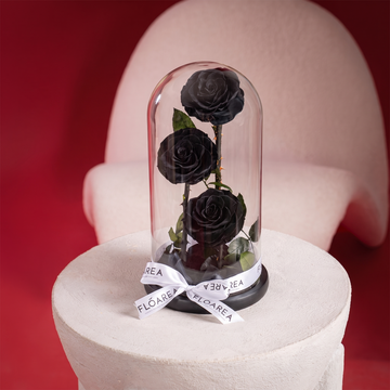 Large Black Forever Rose
