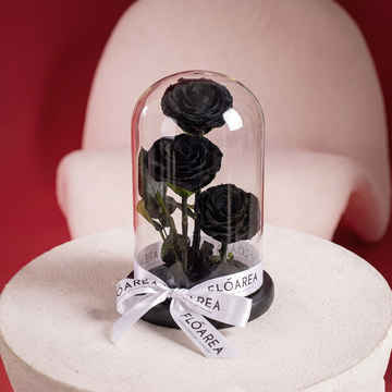 Medium Black Forever Rose