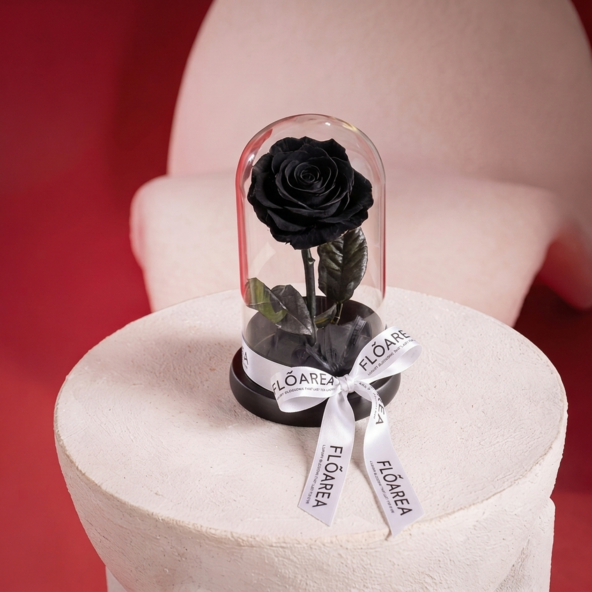 Small Black Forever Rose