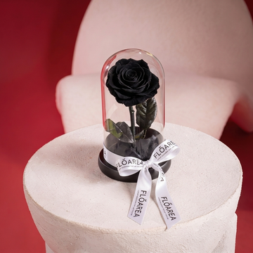 Small Black Forever Rose