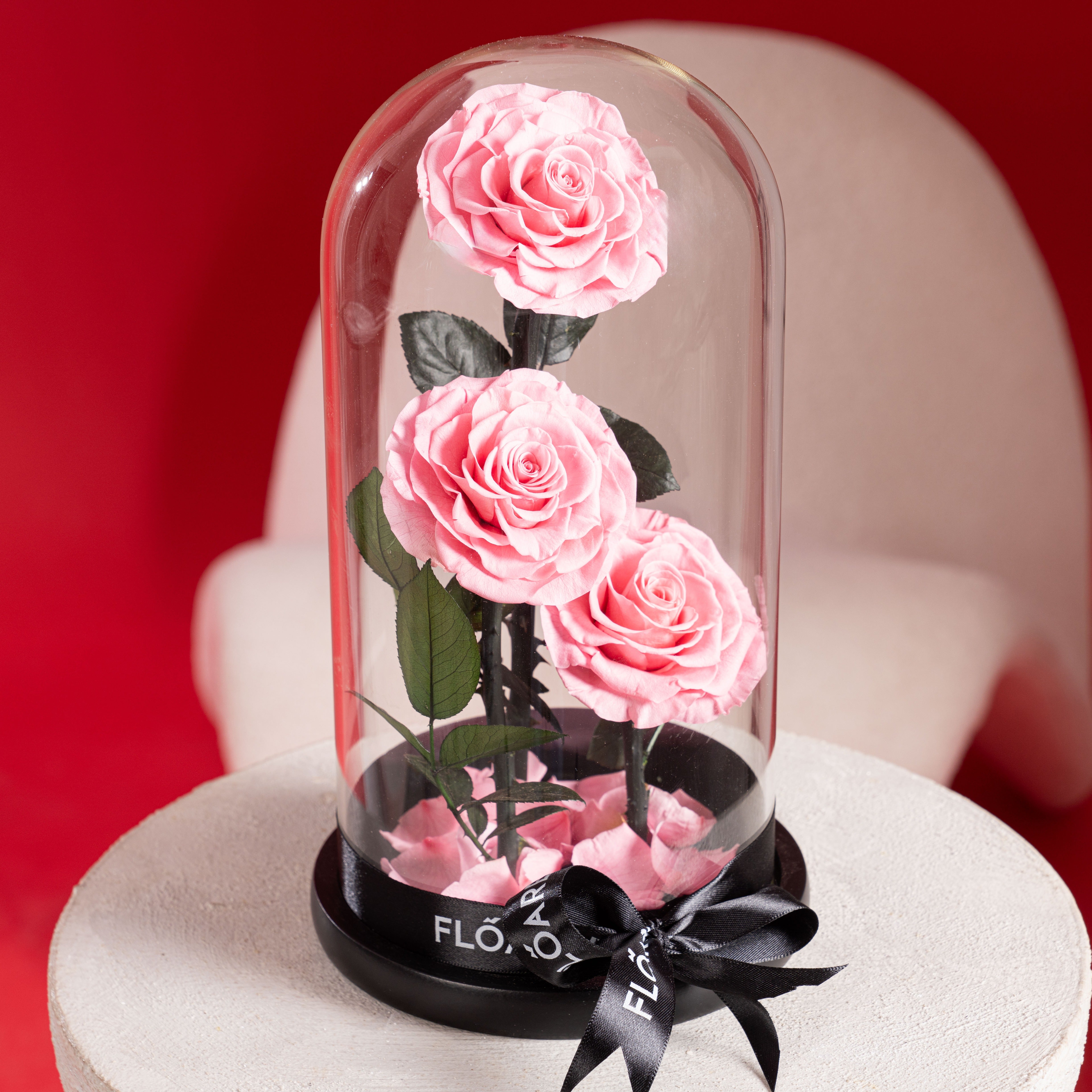 Triple Forever Roses – Pink (Large)